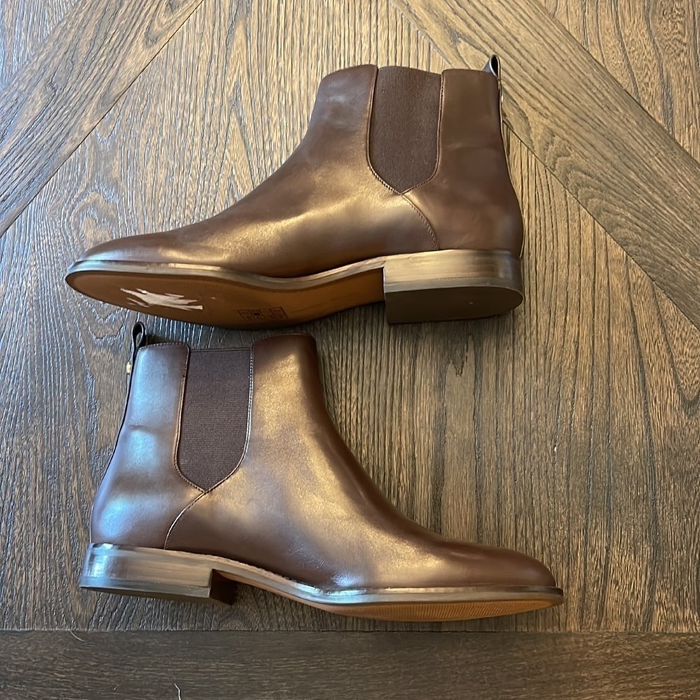 Michael Kors Brown Leather Boots Size 9.5 - Picture 2 of 7